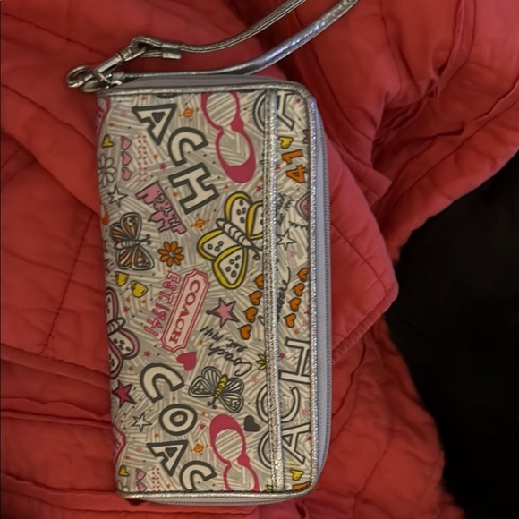 Coach Handbags - Coach Poppy Zip Around Wallet with Graffiti Pattern